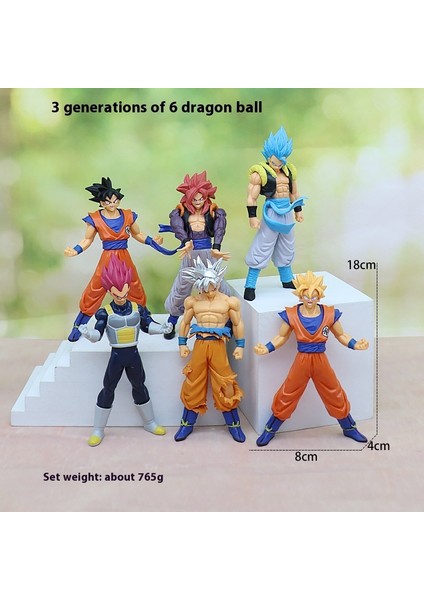 Yedi Dragon Ball Manga Goku Vegeta Model Anime Figürleri (Yurt Dışından)