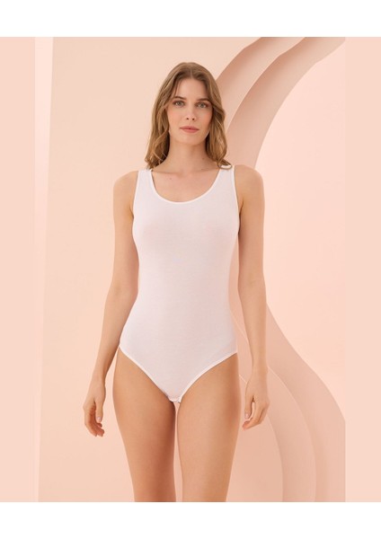 Nbb Kalın Askılı U Yaka Çıtçıtlı Body/Atlet- 2940