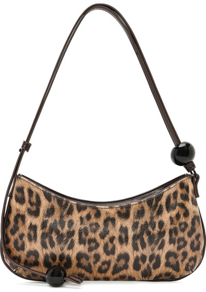 Kadın Leopar Mini Baskılı Omuz Çantası 25SBD247826
