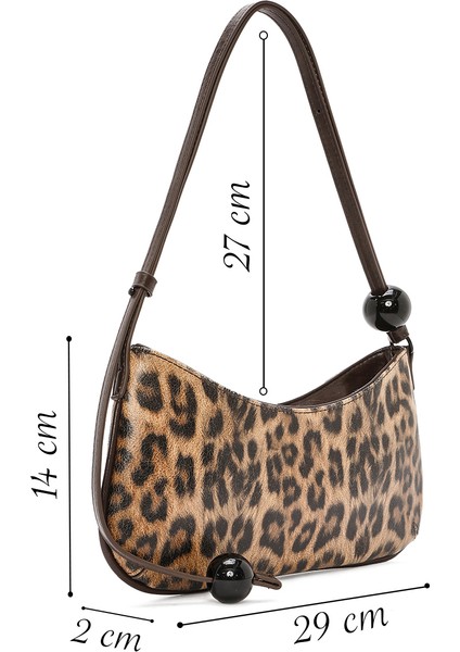 Kadın Leopar Mini Baskılı Omuz Çantası 25SBD247826 fiyatları