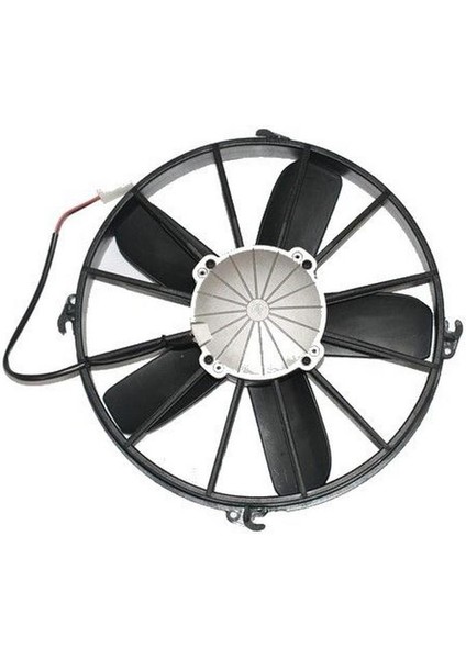 12V Fan Motoru Üfleyici Aksiyel 12 " Geniş (5 Kanat) (Dış Çap 335 Mm)