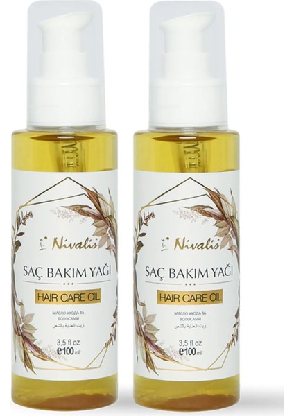 2'li Saç Bakım Yağı, Saçlarıonarır, Yeni Saçların Çıkmasını Sağlar, 2X100 ml