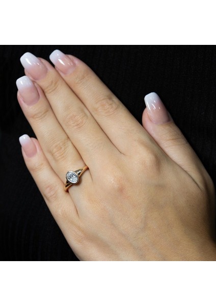 Unisex 0.70 Karat Oval Pırlanta Lilyum Yüzük - Hrd Sertifikalı modelleri