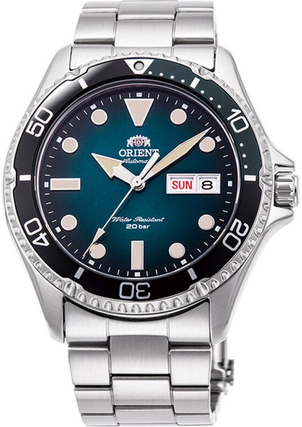 Kamasu RA-AA0811E39B Otomatik Çelik Gri Yeşil Kadran 42 mm Erkek Kol Saati