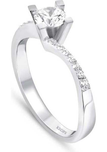 G Renk 0.53 Karat Pırlanta Tektaş Yüzük - Hrd Sertifikalı fiyatları