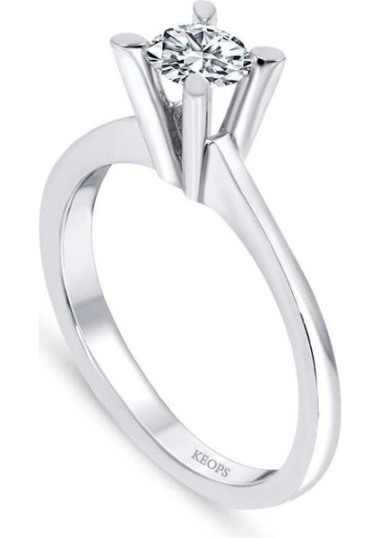 F Renk 0.30 Karat Pırlanta Tektaş Yüzük - Hrd Sertifikalı fiyatları