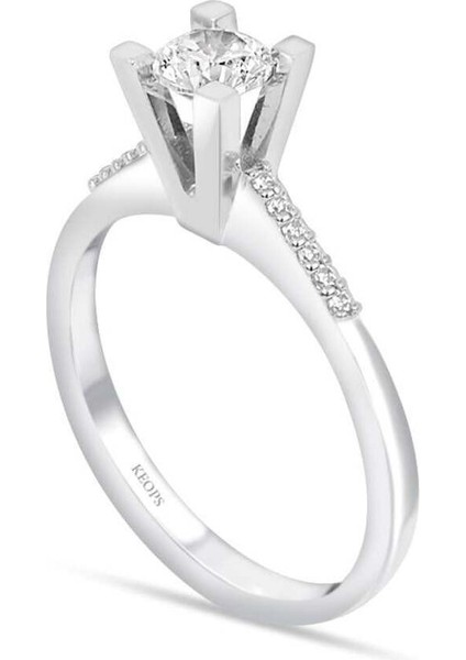 Toplam 0,54 Karat Kolu Taşlı Pırlanta Tektaş Yüzük fiyatları