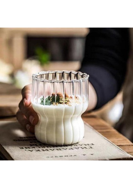 - Isıya Dayanıklı Borosilikat Katlı Burgu Şeklinde Bardak ,kahve ve Sunum Bardağı