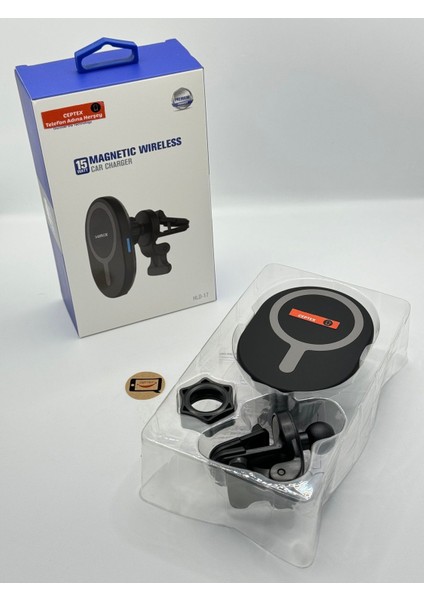 Hld-17 Araç İçi 15W Şarjlı Telefon Tutucu Magsafe Telefonlara Uyumlu Araba Telefon Tutacağı fiyatları