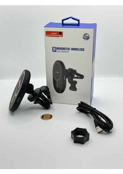 Hld-17 Araç İçi 15W Şarjlı Telefon Tutucu Magsafe Telefonlara Uyumlu Araba Telefon Tutacağı modelleri
