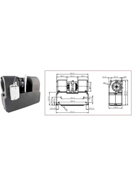24V Kalorifer Ünitesi Komple (Tek Devir)