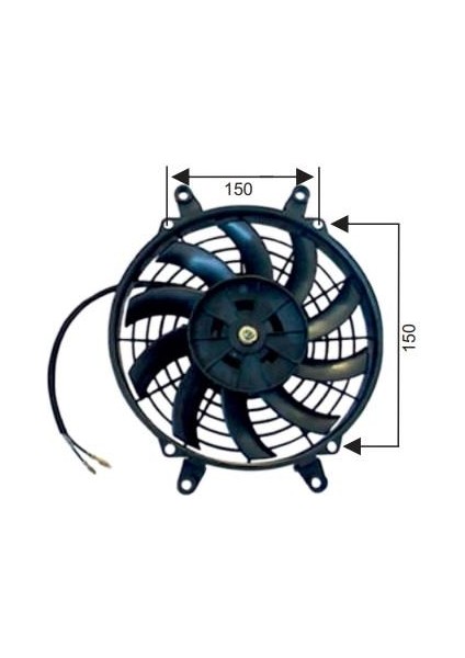 24V FAN MOTORU EMİCİ AKSİYEL 7 " (HELİS)