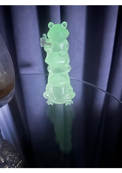 Gece Parlayan Welcome Kurbağa Dekoratif Biblo, Hoşgeldin!, Çoklu Kurbağa