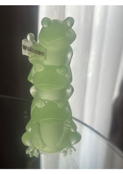 Gece Parlayan Welcome Kurbağa Dekoratif Biblo, Hoşgeldin!, Çoklu Kurbağa fırsatları