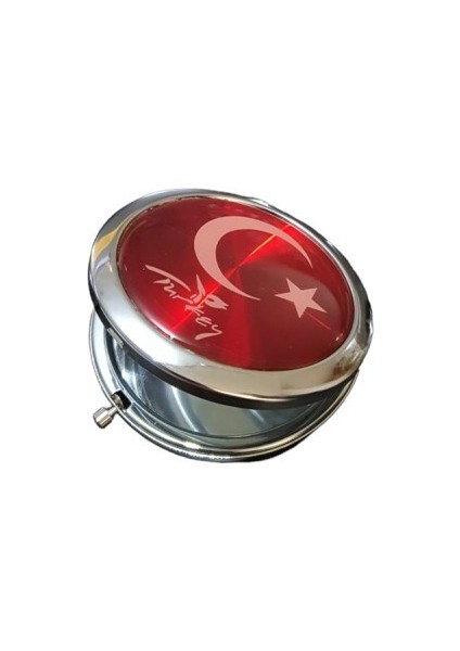 Türk Bayraklı El Aynası