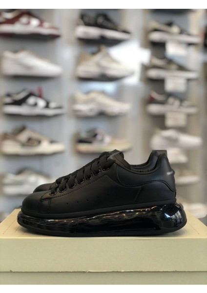 Şeffaf Taban Deri Klasik Unisex Ayakkabı Alexander Mcqueen Ithal