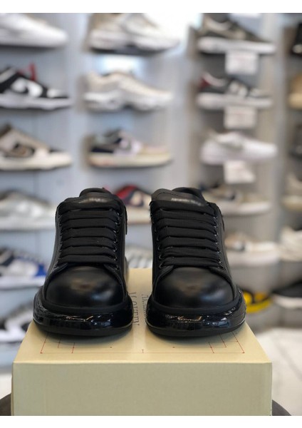 Şeffaf Taban Deri Klasik Unisex Ayakkabı Alexander Mcqueen Ithal