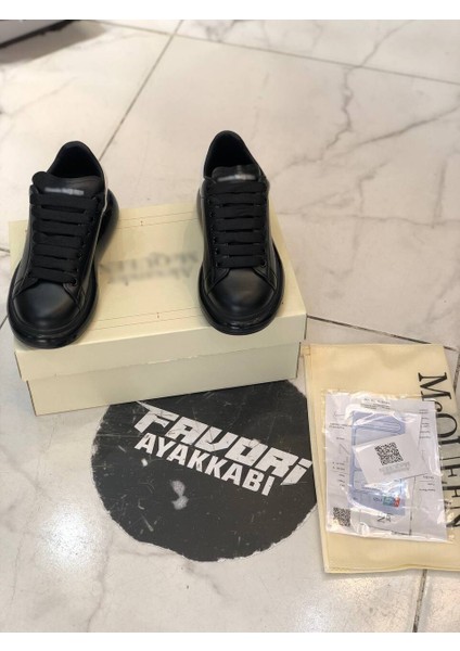Şeffaf Taban Deri Klasik Unisex Ayakkabı Alexander Mcqueen Ithal