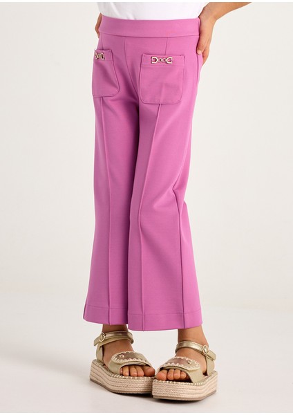 04-10 Yaş Kız Çocuk Pembe Pantolon - Pembe modelleri