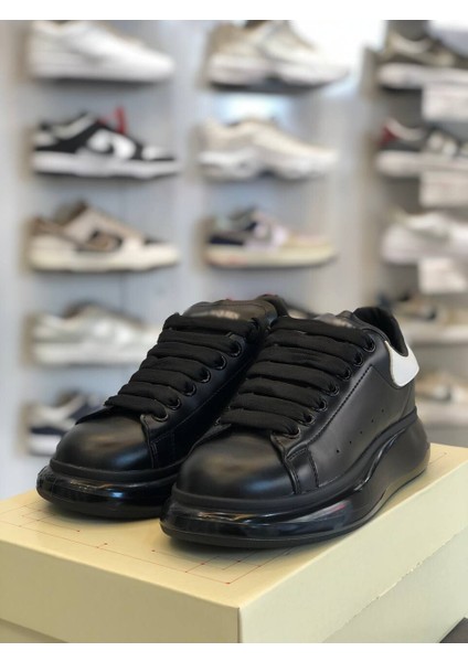 Şeffaf Taban Deri Klasik Unisex Ayakkabı Alexander Mcqueen Ithal