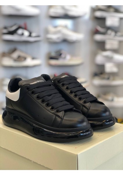 Şeffaf Taban Deri Klasik Unisex Ayakkabı Alexander Mcqueen Ithal