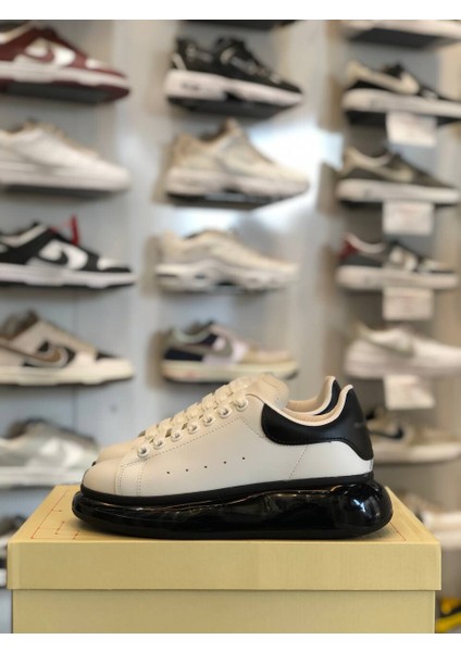 Şeffaf Taban Deri Klasik Unisex Ayakkabı Alexander Mcqueen Ithal