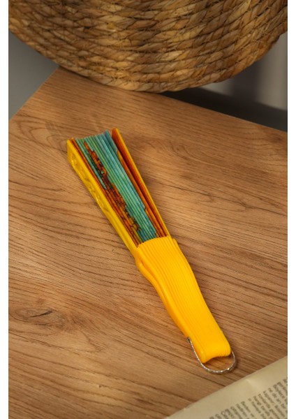 Van Gogh Ayçiçeği Tablosu Yelpaze Renkli 43x24 cm Dekoratif Hediyelik modelleri