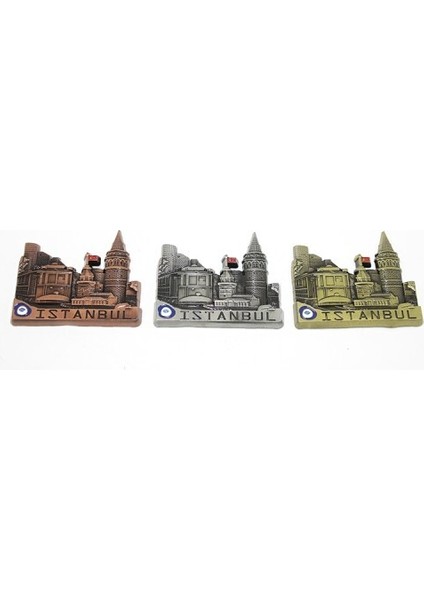 Metal Istanbul Temalı Yöresel Magnet Model 3