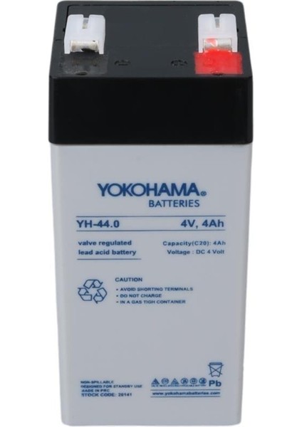 Yh-44.0 4 Volt - 4 Amper Dik Akü (46X46X100 Mm) modelleri