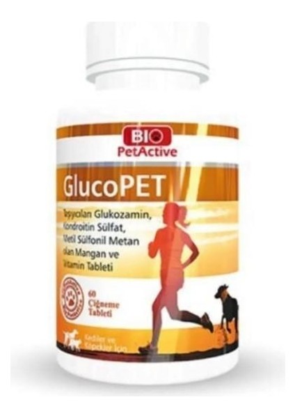 Biopetactive Eklem Bölgeleri İçin Çiğneme Tableti Glucopet (Kedi Ve Köpekler İçin Eklem Güçlendirici