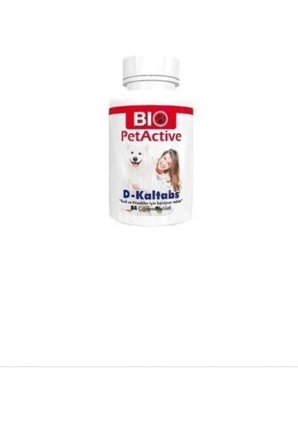 Biopetactive Çiğneme Tableti D-Kaltabs (Kedi Ve Köpekler İçin Kalsiyum Tablet) 126Gr