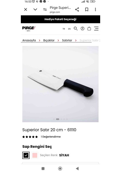 Paslanmaz Satır 23 cm fiyatları