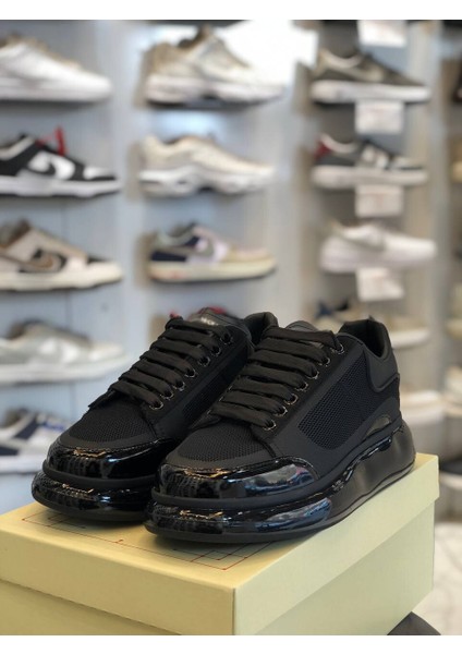 Şeffaf Taban Deri Klasik Unisex Ayakkabı Alexander Mcqueen Ithal