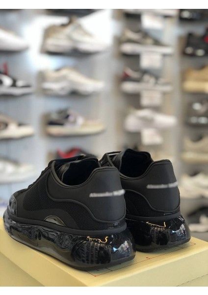 Şeffaf Taban Deri Klasik Unisex Ayakkabı Alexander Mcqueen Ithal