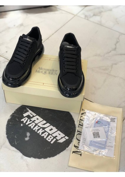 Şeffaf Taban Deri Klasik Unisex Ayakkabı Alexander Mcqueen Ithal