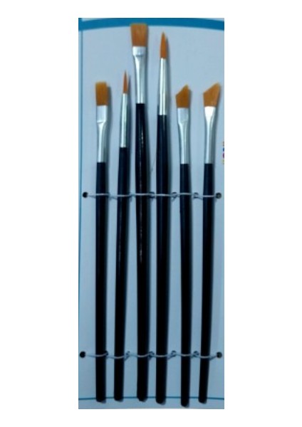 Ipek Fırça Takımı Sulu, Guaj,akrilik Boya Fırçası Takımı 6 Lı Set