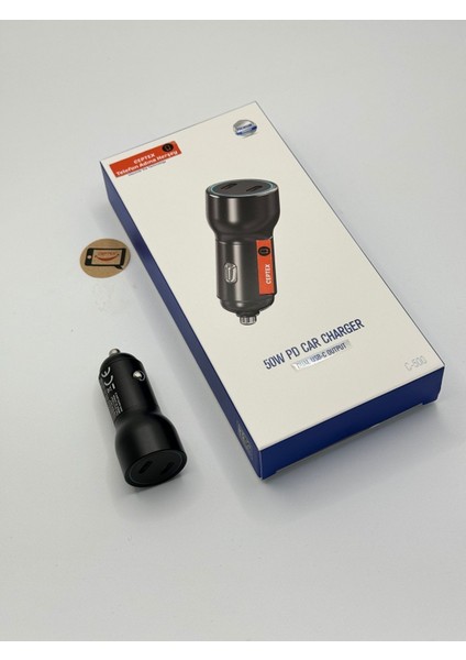 Tüm Telefonlar Için Uyumlu Araç Şarj Aleti Çakmaklık 50W C-500