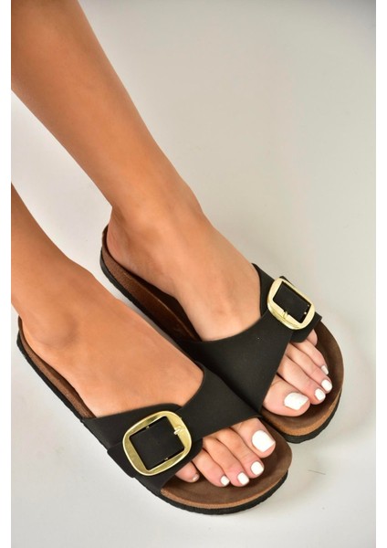 P777507202 Siyah Süet Günlük Kadın Terlik fiyatları