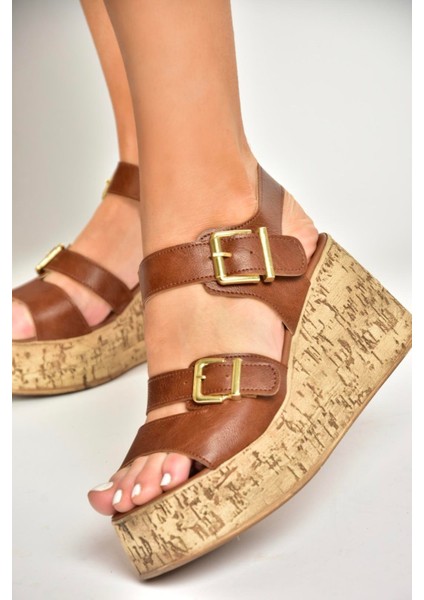 U996752009 Taba Dolgu Topuklu Kadın Ayakkabı fırsatları