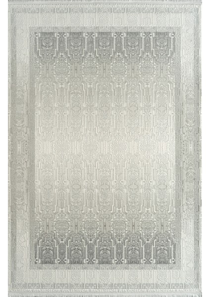 Momento ZV05A Krem Gri Akrilik Yumuşak Dokulu Modern Halı Karademir Home