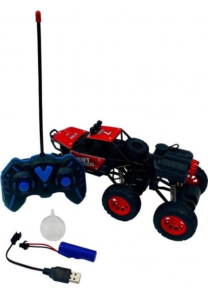 Wild Climber Kumandalı Canavar Off-Road-6 Tekerlekli-Işıklı,duman Efektli Şarjlı,full Fonksiyon Araç fırsatları