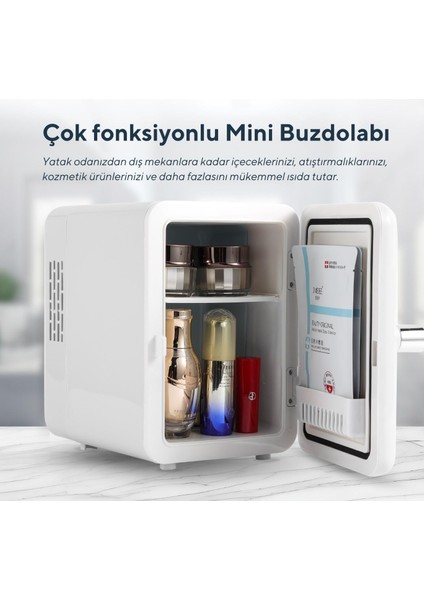 4L Beyaz Mini Buzdolabı HMFR-01