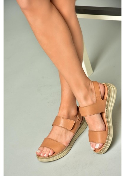 U555240603 Taba Kadın Sandalet indirimleri