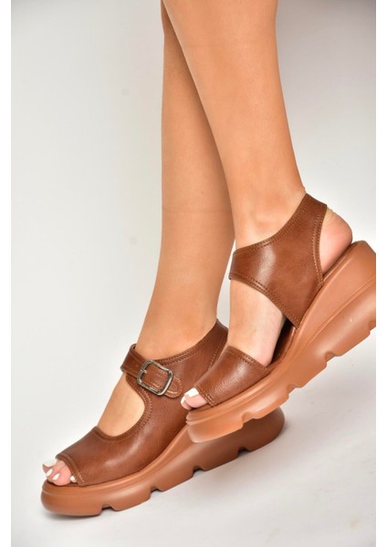 U312252209 Taba Kalın Tabanlı Kadın Sandalet fiyatları