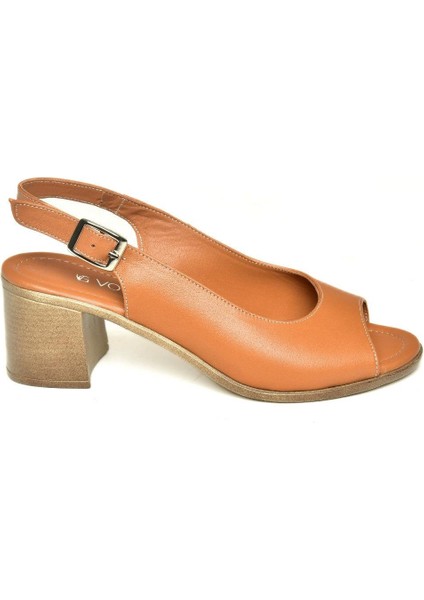 P555454003 Taba Kalın Topuklu Kadın Sandalet fırsatları