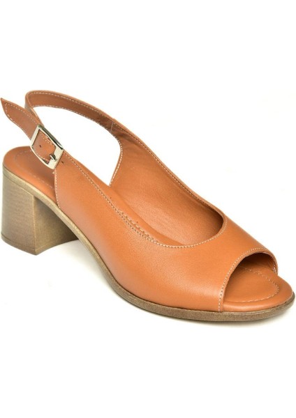 P555454003 Taba Kalın Topuklu Kadın Sandalet indirimleri