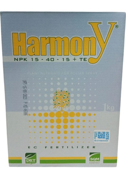 Harmony 1 kg 15-40-15 Te Npk - Gübre Zengin İçerikli Bitki Besini