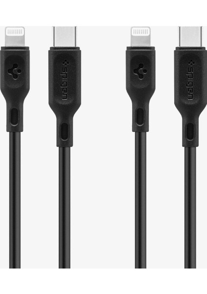 Essential USB-C to Lightning (1 Metre) Hızlı Şarj/Data Kablosu MFI Lisanslı (2 Adet) C10CL Black - 000CA27022