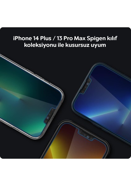 iPhone 14 Plus / 13 Pro Max Cam Ekran Koruyucu Kolay Kurulum GLAS.tR EZ Fit Slim HD (2 Adet) - AGL03375
