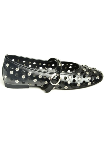 U820085209 Siyah Taşlı Kadın Babet indirimleri